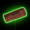 Wine cork in neon colors