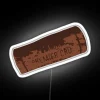 Wine bottle cork with neon sign effect in RGB colors
