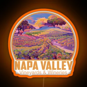 Wine Travelers Wine Napa Valley RGB Neon Sign