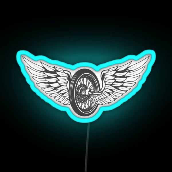 Wing Wheel RGB Neon Sign