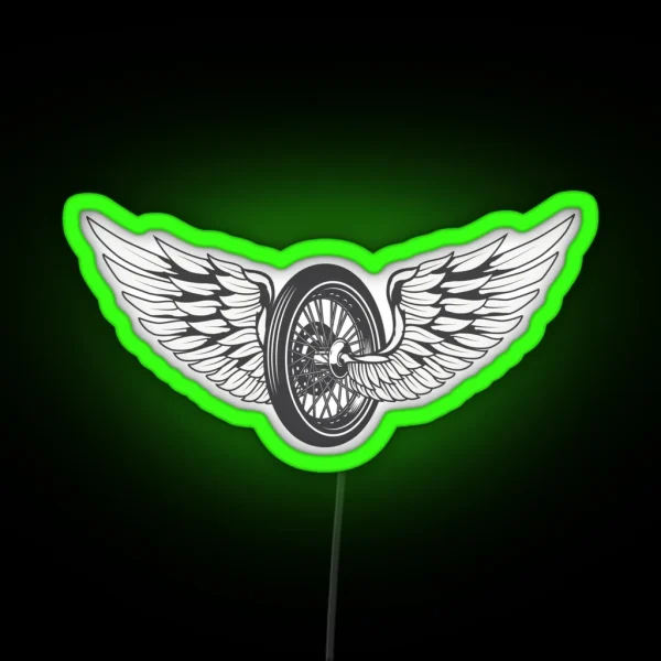 Wing Wheel RGB Neon Sign