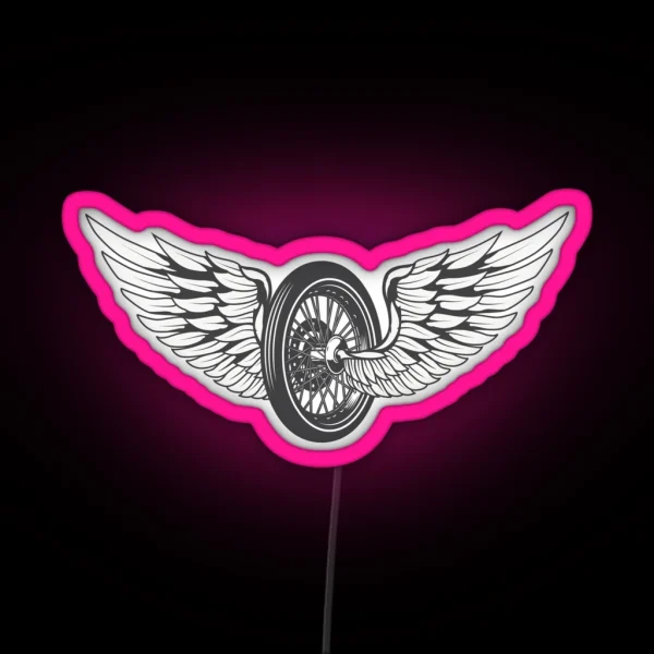 Wing Wheel RGB Neon Sign