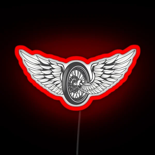 Wing Wheel RGB Neon Sign