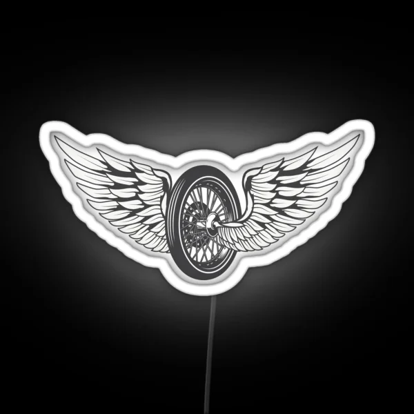 Wing Wheel RGB Neon Sign