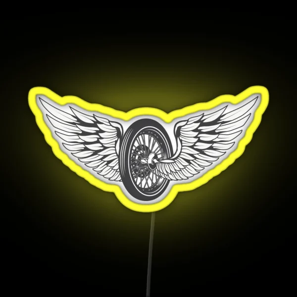 Wing Wheel RGB Neon Sign