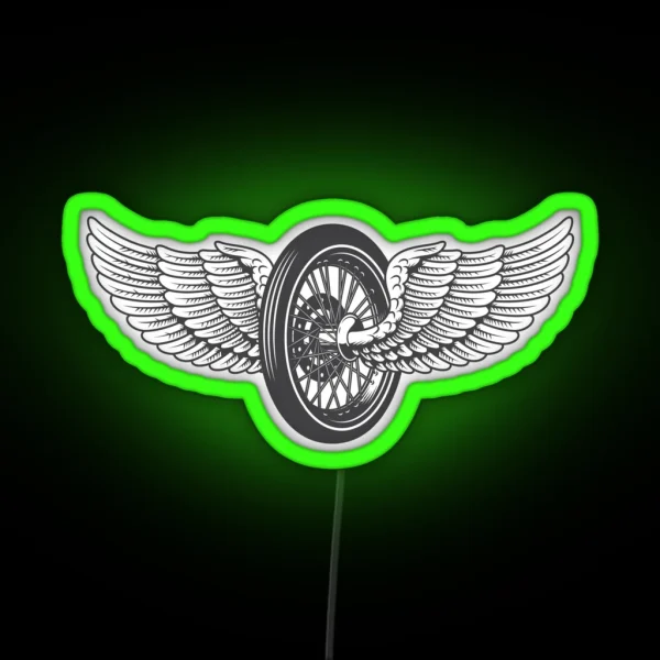 Wing Wheel RGB Neon Sign