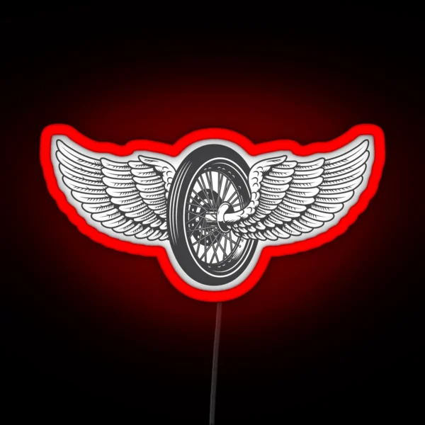Wing Wheel RGB Neon Sign