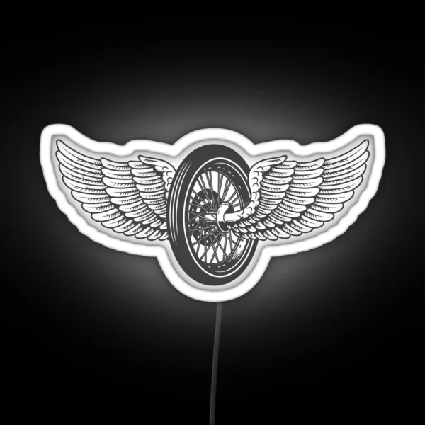 Wing Wheel RGB Neon Sign