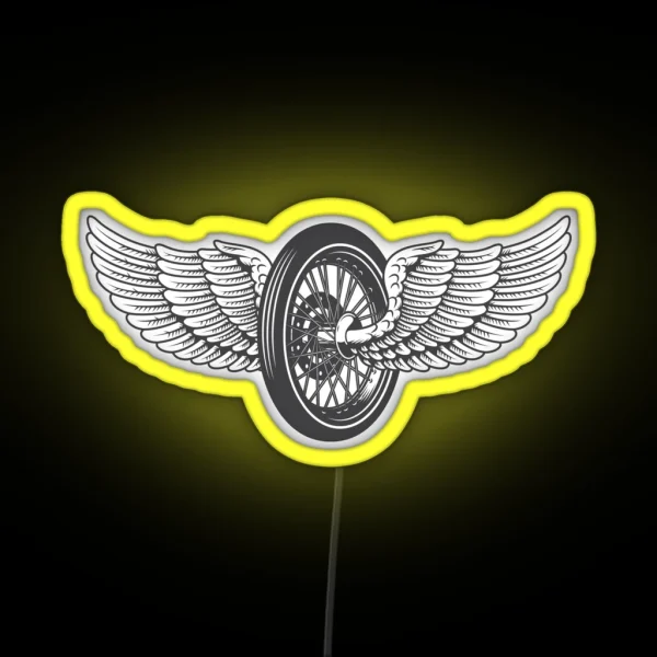 Wing Wheel RGB Neon Sign