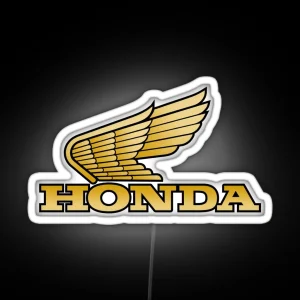 Winged Honda Retro RGB Neon Sign