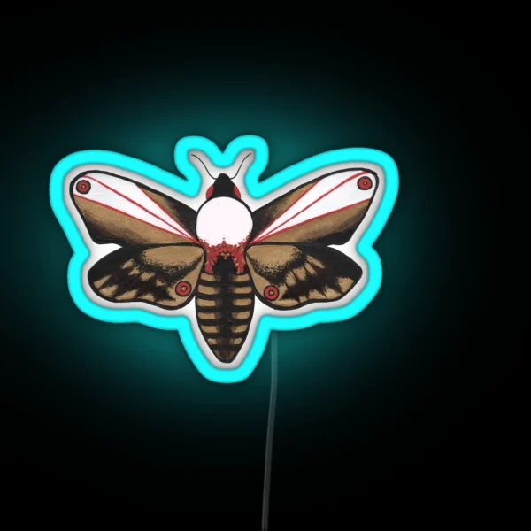 Winged Insect Vessel RGB Neon Sign