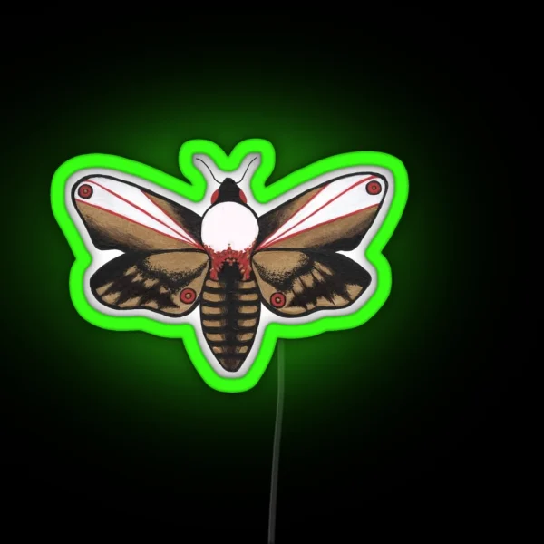 Winged Insect Vessel RGB Neon Sign