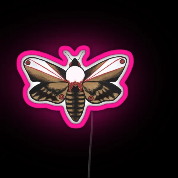 Winged Insect Vessel RGB Neon Sign