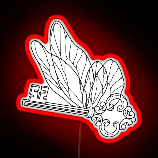Winged Key RGB Neon Sign