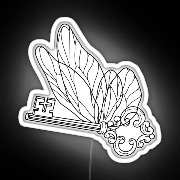 Winged Key RGB Neon Sign
