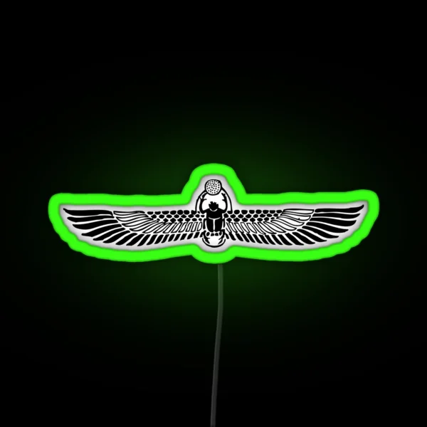 Winged Scarab RGB Neon Sign