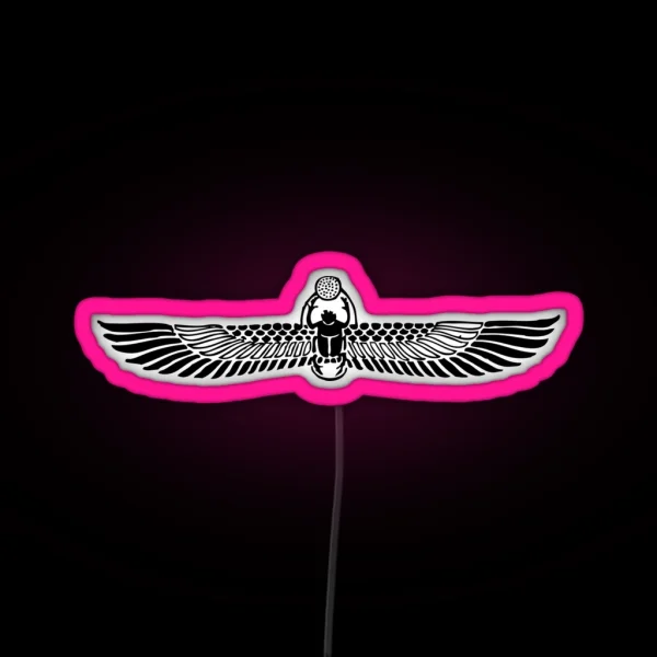 Winged Scarab RGB Neon Sign