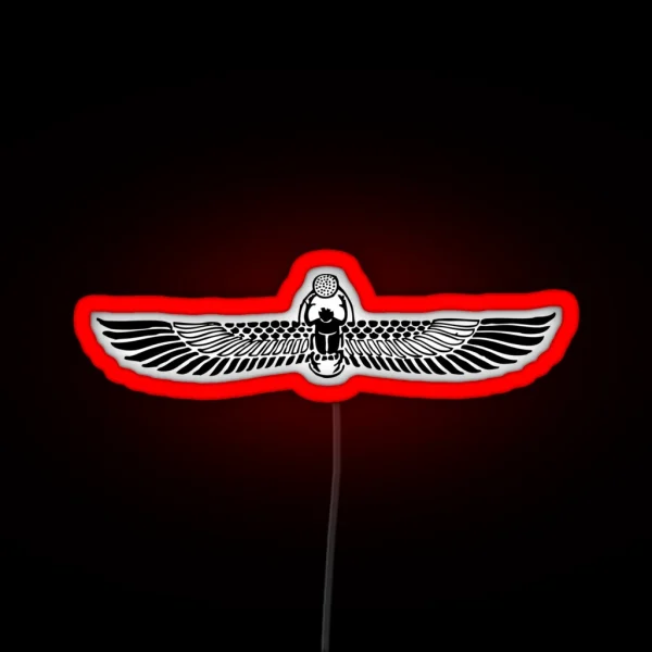 Winged Scarab RGB Neon Sign