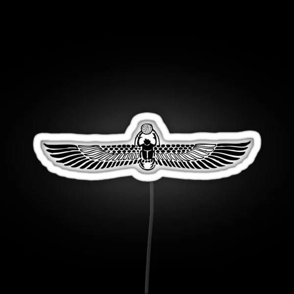 Winged Scarab RGB Neon Sign