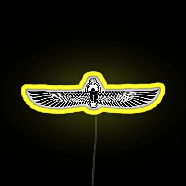 Winged Scarab RGB Neon Sign