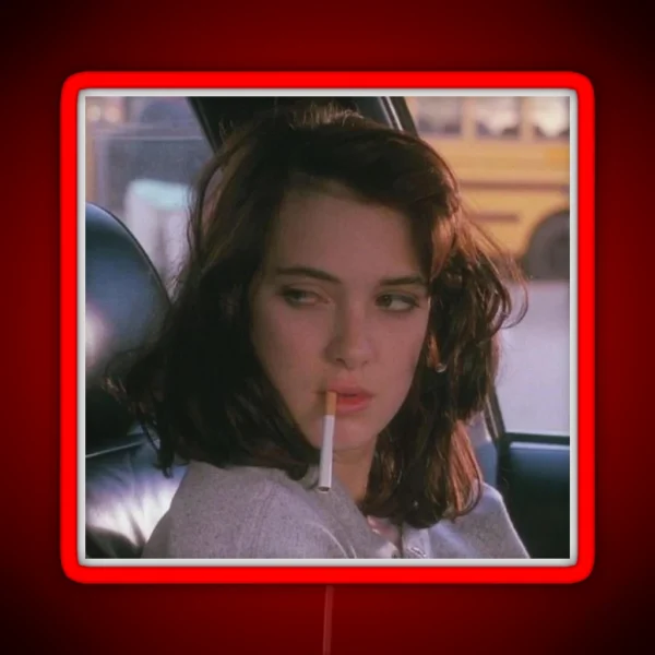 Winona Ryder Heathers Smoking RGB Neon Sign