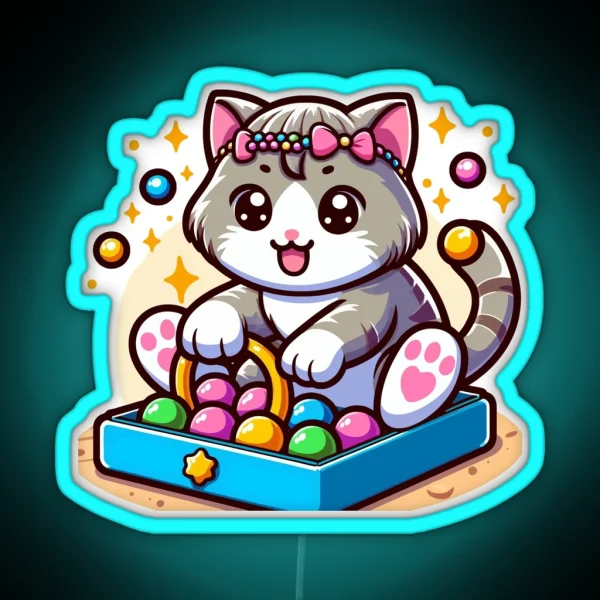 Winsome Cat RGB Neon Sign