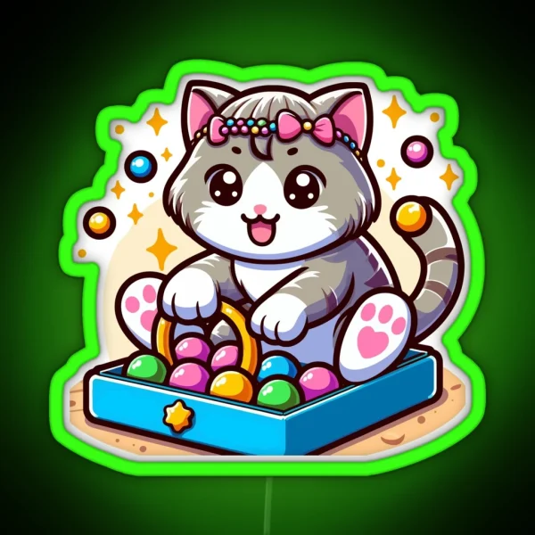 Winsome Cat RGB Neon Sign