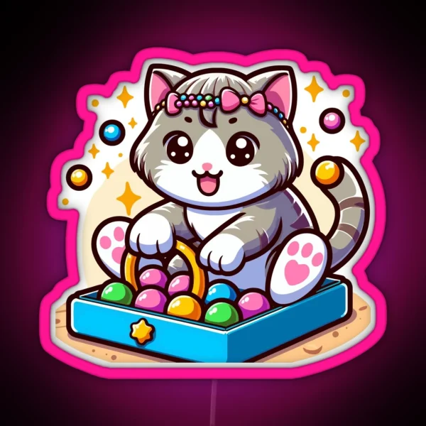 Winsome Cat RGB Neon Sign