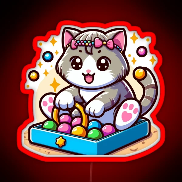 Winsome Cat RGB Neon Sign