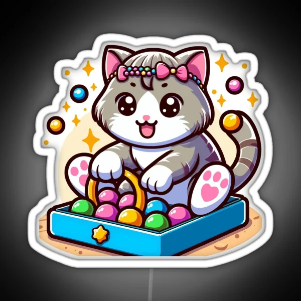 Winsome Cat RGB Neon Sign