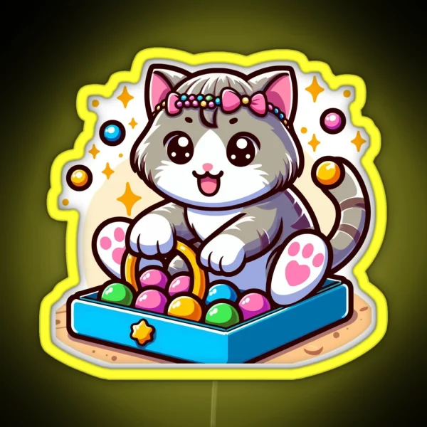 Winsome Cat RGB Neon Sign
