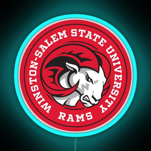 Winston Salem State University Circle RGB Neon Sign