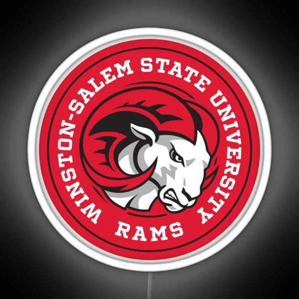 Winston Salem State University Circle RGB Neon Sign