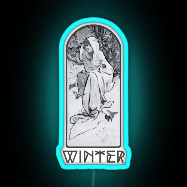 Winter Art RGB Neon Sign