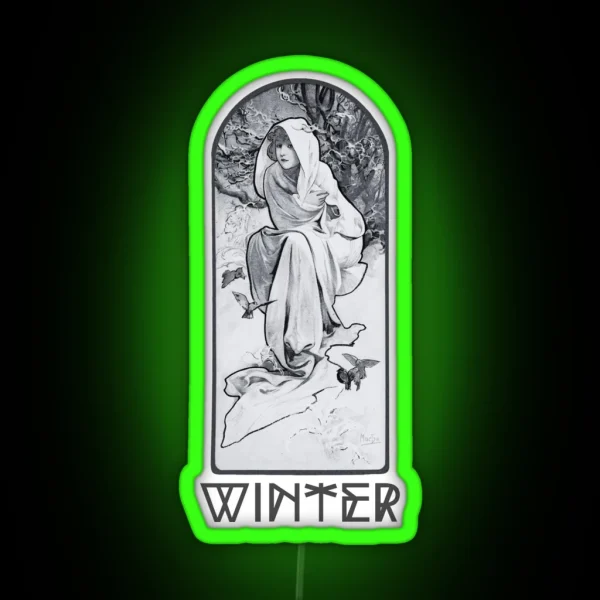 Winter Art RGB Neon Sign