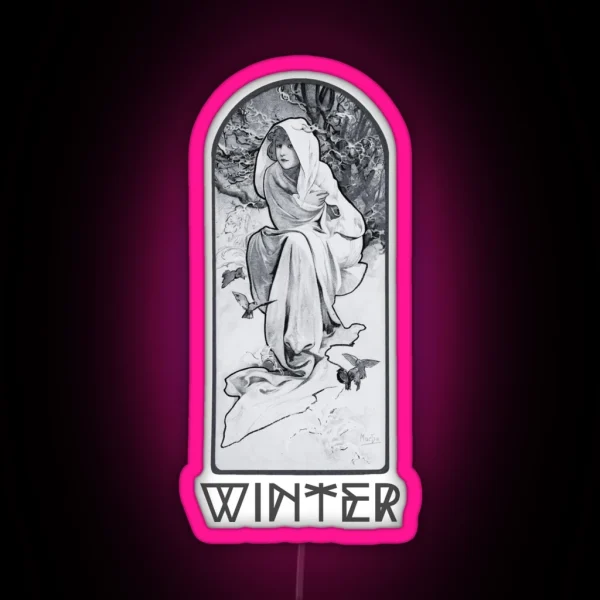 Winter Art RGB Neon Sign