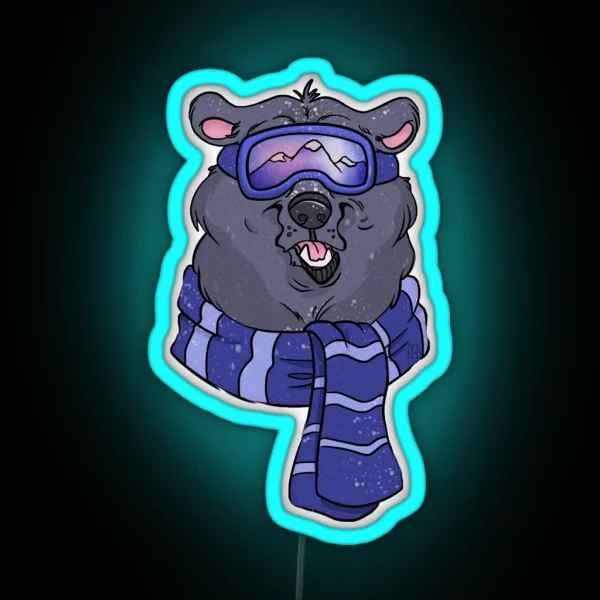 Winter Bear Led RGB Neon Sign