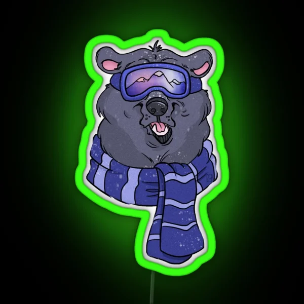 Winter Bear Led RGB Neon Sign