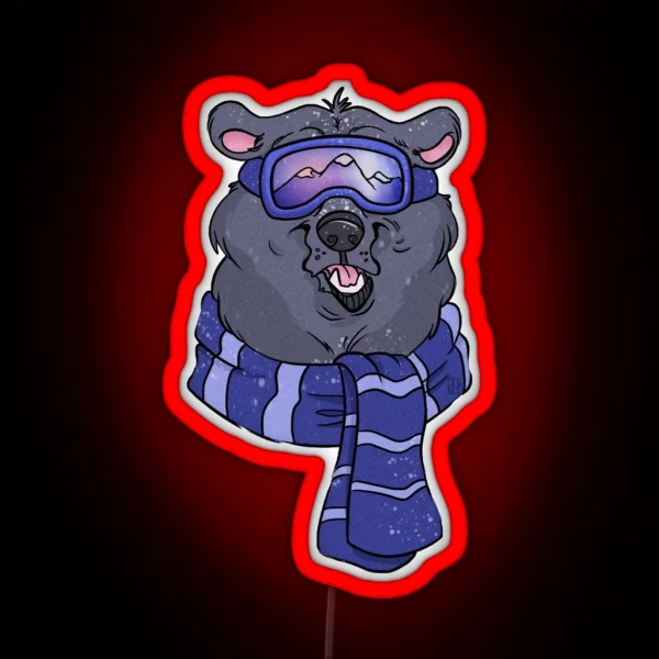 Winter Bear Led RGB Neon Sign