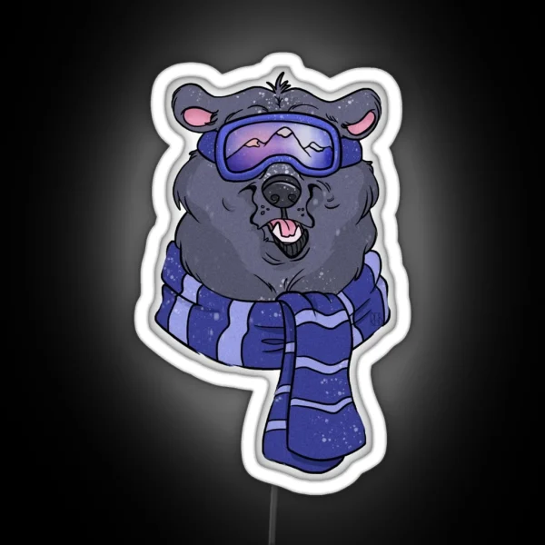 Winter Bear Led RGB Neon Sign