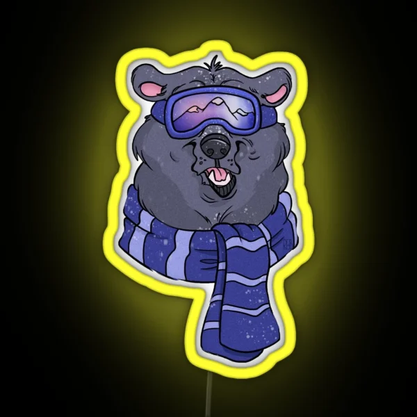 Winter Bear Led RGB Neon Sign