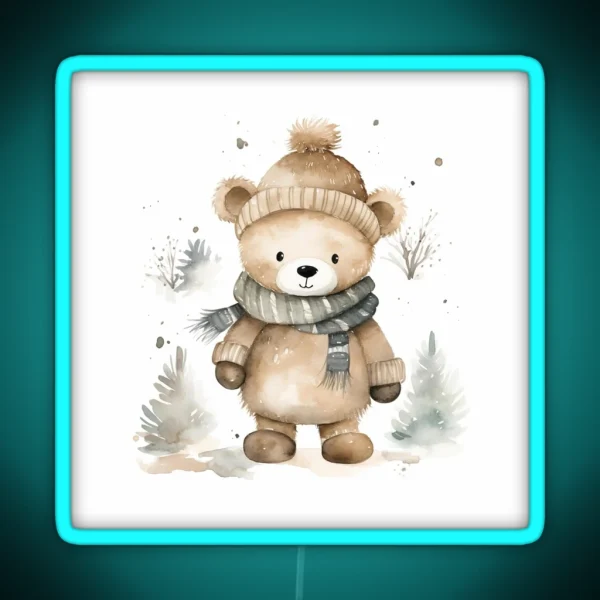 Winter Bear RGB Neon Sign