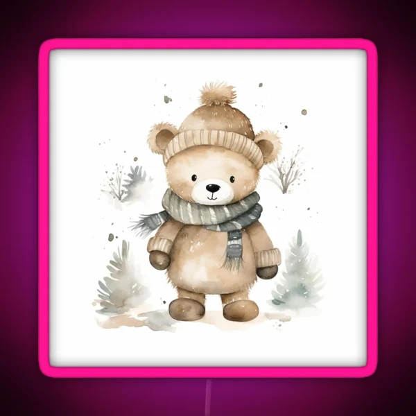 Winter Bear RGB Neon Sign