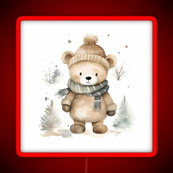 Winter Bear RGB Neon Sign