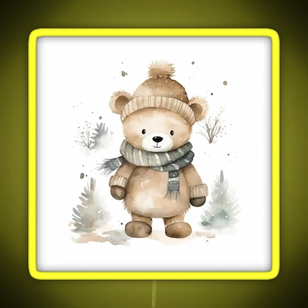 Winter Bear RGB Neon Sign