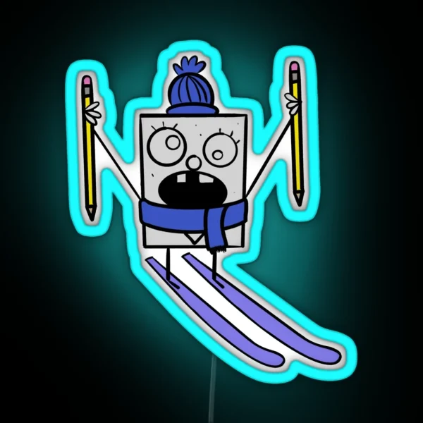 Winter Doodle RGB Neon Sign