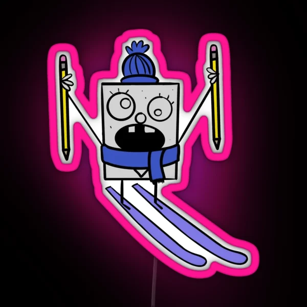 Winter Doodle RGB Neon Sign