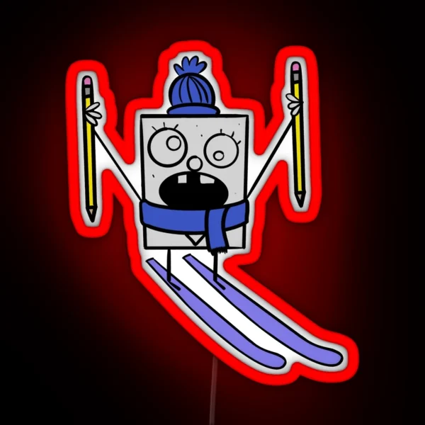Winter Doodle RGB Neon Sign