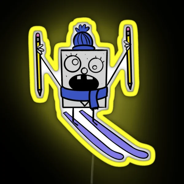 Winter Doodle RGB Neon Sign