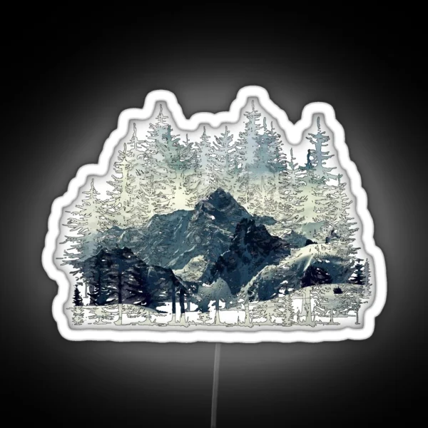 Winter Forest RGB Neon Sign